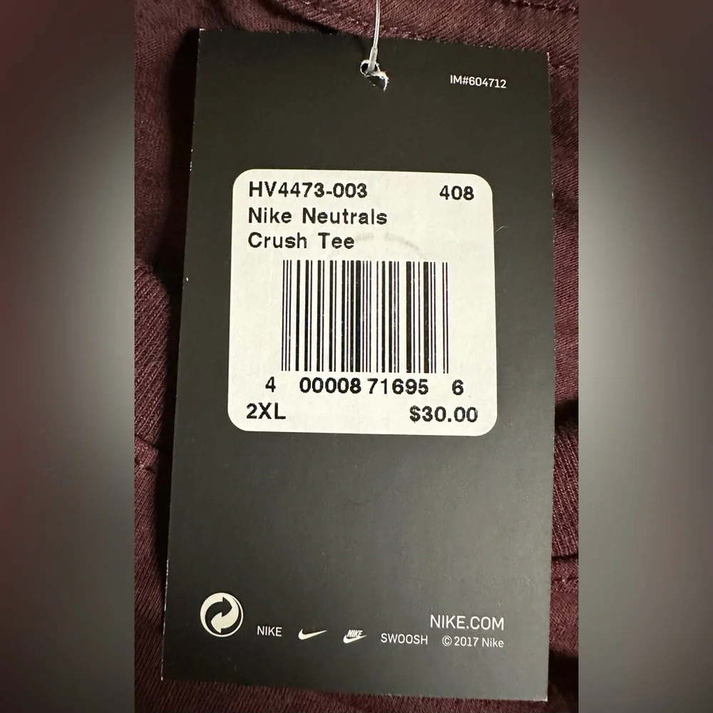 Nike Neutrals Crush Tee - NWT